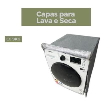 Imagem de Capa para lava e seca lg 9kg transparente flex - Capas Flex, CInza
