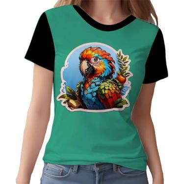 Imagem de Camisa Camiseta Tshirt Sticker Arara Colorida Ave Natureza 3 - Enjoy S
