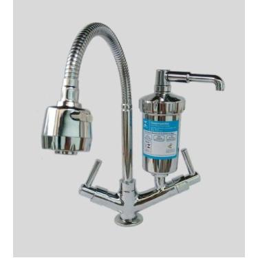 Imagem de Torneira Gourmet Pia Cozinha Mesa Ou Bancada Com Filtro Luxo Del Metai