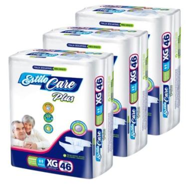 Imagem de Fralda Descartável Uso Adulto Estilo Care XG Com 138 Unidades - 3 Paco