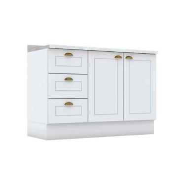 Imagem de Gabinete de Cozinha Modulado Balcão p/ Pia c/ Tampo Americana c/ 2 Por