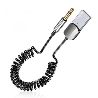 Imagem de Adaptador Receptor Bluetooth Usb P2 Musica Som Chamada Carro Veicular Hrebos