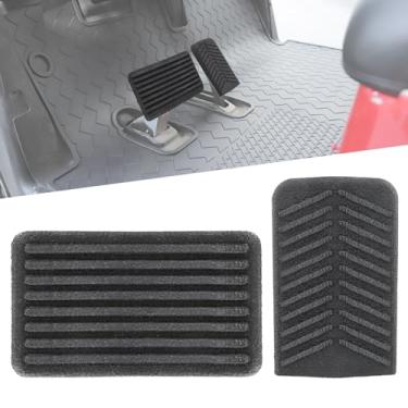Imagem de Roykaw Kit de capa de pedal de freio e pedal acelerador para carrinho de golfe compatível com veículos EZGO RXV 2008-up G&E, substitui OEM # 600252, 600255, 610471, 610529
