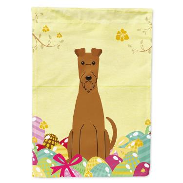 Imagem de Caroline's Treasures BB6062CHF Bandeira de Terrier Irlandês Ovos de Páscoa Tamanho da Casa, Grande, Multicolorido