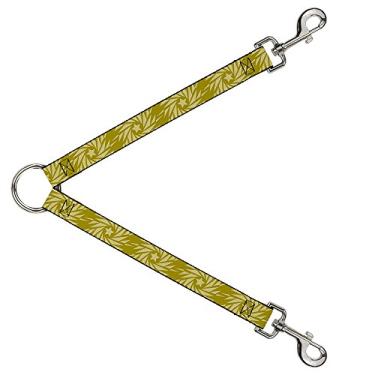 Imagem de Buckle-Down Divisor de correia para cães cata-vento estrela verde oliva bege 3,5 cm de comprimento 2,5 cm de largura