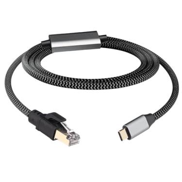 Imagem de Leehitech Cabo USB C para Ethernet de 9 metros, cabo USB C para RJ45 Gigabit Ethernet, RJ45 para USB tipo C para Thunderbolt 3/4, MacBook Pro/Air, iPad Pro, Galaxy, iPhone 15, Galaxy e mais