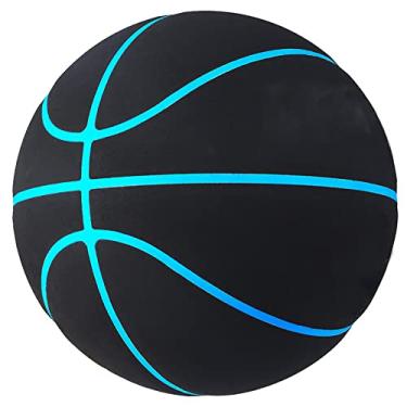 Imagem de MINDCOLLISION Basquete, camurça de microfibra antiderrapante e resistente ao desgaste, sem logotipo bola, tamanho 5/6/7, borda azul, nº 6