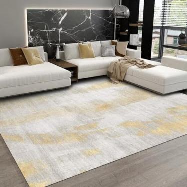 Imagem de Decoração moderna para sala de estar, carpete, abstrato, cinza, grande, área, sofá, cadeira, lateral, tapete, antiderrapante, lavável, quarto, piso, carpetes, flanela, 5.200 x 250 cm, 78,7 x 98 p