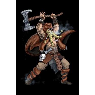 Imagem de Norse Mythology Notebook: Viking Warrior Scandinavian Nordic Black Lined Notebook