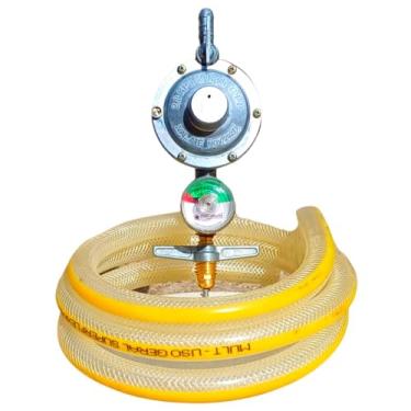 Imagem de FORMAGÁS, Kit Registro Gás Cozinha Botijão Regulador Mangueira 2,5 mts