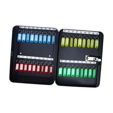 Imagem de Caixa de Armazenamento de Chaves com Código, Caixa de Segurança para Chaves, Organizador, Empresa de Aluguel de Carros E Escritórios, Armário de Chave, 36 Cartões-chave, Tamanho real