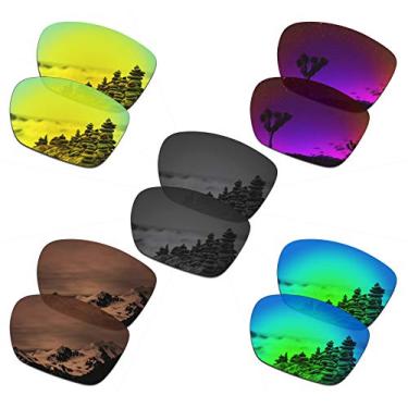 Imagem de SmartVLT Conjunto de 5 lentes de reposição masculinas para óculos de sol Oakley TwoFace XL pacote combo S03