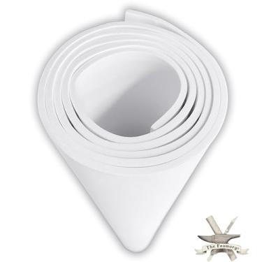 Imagem de Espuma de EVA para cosplay de retenção de forma - 5 mm de espessura (branca) GG 89 cm x 149,9 cm Folhas de espuma EVA de alta densidade para artesanato - Material premium em forma de calor de 85 kg/m3