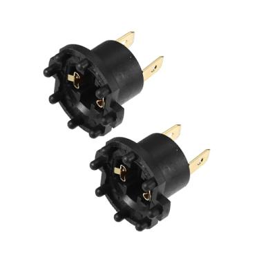 Imagem de Hihaha Adaptador de soquete de lâmpada de farol B28V-51-0A3 B28V-51-0A3A para Mazda 3 2004-2009 Plástico Preto (conjunto de 2) Material durável