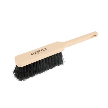 Imagem de Restaurantware - Escova de balcão profissional Clean Tek 33,78 cm, 1 escova de vassoura manual resistente - cerdas sinalizadas, cabo ergonômico, escova de limpeza de plástico bege, para varrer,
