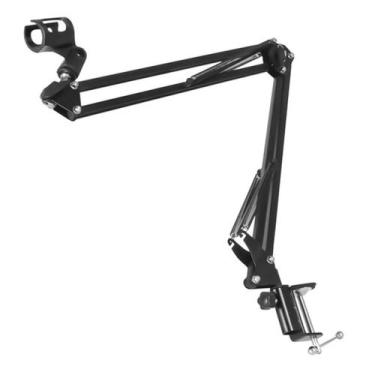 Imagem de Suporte para Microfone Braço Articulado de Mesa com Cachimbo Reforçado