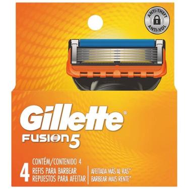 Imagem de Carga para Aparelho de Barbear Gillette Fusion5 4 Unidades