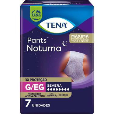 Imagem de Roupa Íntima Descartável Tena Pants Noturna Tamanho G/EG com 7 Unidades