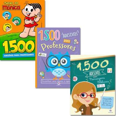 Imagem de Kit 4500 Adesivos para Professores - Turma da Mônica + Encentive seus 