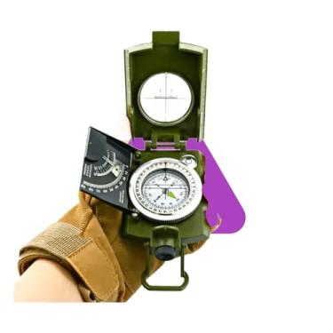 Imagem de Bússola Multifuncional Tática P/Camping - Estilo Militar