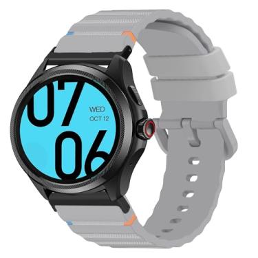Imagem de Compatível com pulseiras Ticwatch Atlas, 20 mm, 22 mm, 24 mm, nova pulseira de substituição de linha de tecido de silicone ajustável compatível com Ticwatch Atlas, Pro 5 Enduro, Pro 5, Pro 3 Ultra