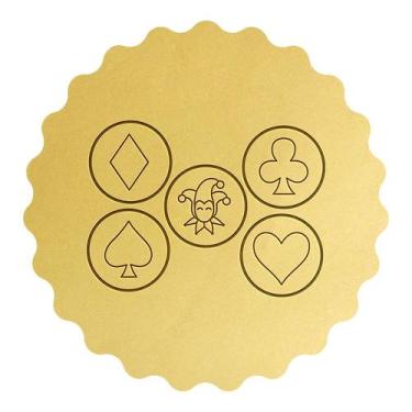 Imagem de Kit 5 Cortadores Baralho Cartas Naipes Coringa - DOCE IMPRESSO,  8cm