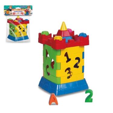 Imagem de Brinquedo Educativo Didático Interativo Castelo Peças Oferta - Divplas