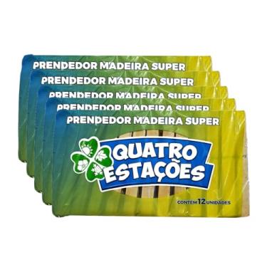 Imagem de Prendedor De Roupa Madeira Grande Multiuso Pacote Com 3 Duzias