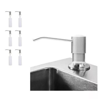 Imagem de Dispenser Dosador Kit 6 Unidades Embutir Detergente Sabonete Liquido S