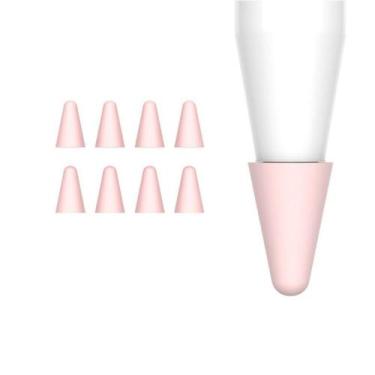 Imagem de Ponta de silicone protetora para apple pencil 1 2 - HS, Rosa