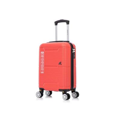 Imagem de ALLABARD Mala de Bordo 8kg em ABS Rígido Padrão ANAC com Rodinhas 360 e Cadeado Numérico com Senha Verona 18 (Vermelha)