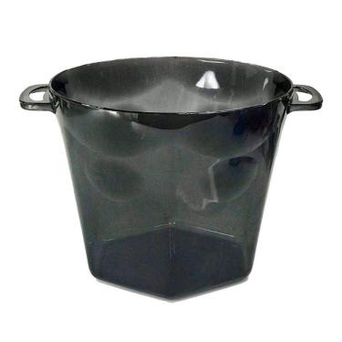 Imagem de Balde De Gelo Acrílico Fumê Cristal - 4250ml