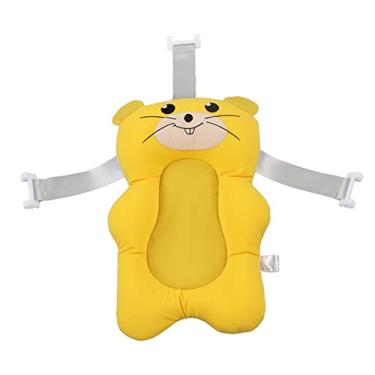 Imagem de Almofada de Banheira de bebê Em Forma de Desenho Animado Com Suporte Estável para Hora de Banho Confortável para Bebês na Cozinha ou Banheiro Com Tecido de Malha (Tipo 1) (Tipo 2)