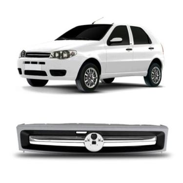 Imagem de Grade Radiador Palio Economy 2010 A 12 Primer Friso Prata - SP ACESSÓR