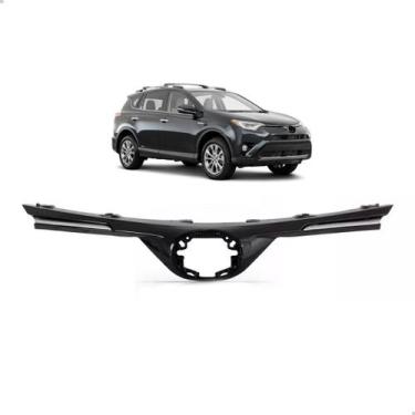 Imagem de Grade Radiador Central do Parachoque Toyota Rav4 2017 A 2018 Cromado -