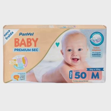 Imagem de Fralda panvel baby premium sec M com 50 unidades