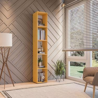 Imagem de Estante Horizontal ou Vertical 5 Nichos 186cm X 30cm Liverpool Freijó