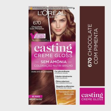 Imagem de Tintura Casting Creme Gloss L'oréal Paris 670 Chocolate com Pimenta