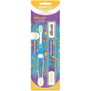Imagem de Powerdent Escova De Dentes Com Estojo Chocolix Cor Verde