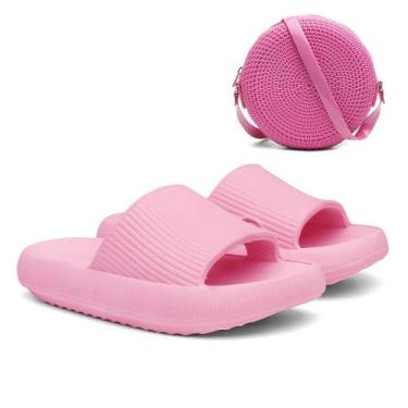 Imagem de Kit Chinelo Nuvem Feminino + Bolsa Quebek Casual Moderna - Valentina K