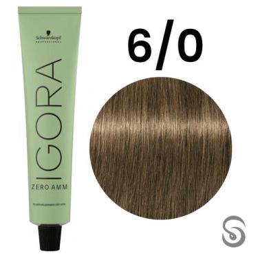 Imagem de Igora Zero Amm 6/0 Louro Escuro Natural 60 ml - Schwarzkopf, UNICA