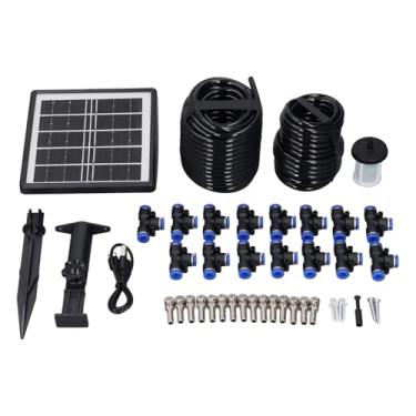 Imagem de de irrigação por pulverização kit de energia solar Modo de temporizador IP67 automático de auto -rega automática para o jardim de estufa Ganeto de água personalizável Energia