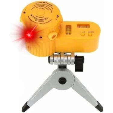 Imagem de Nível Laser Nivelador Giratório + Tripé ABS Profissional 360° Com 6 Modos LED Noturno - YODHE