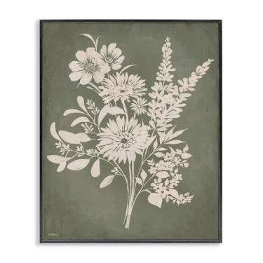 Imagem de Stupell Industries Bunches of Wildflower Herbs Arte giclée emoldurada preta, design por Cat Thurman Designs, 28 x 35 cm