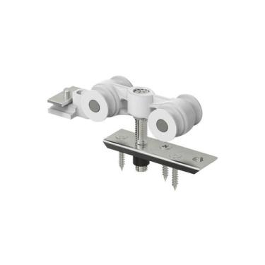 Imagem de Kit Trilho Porta De Correr Roldana 2 Metros portas Até 80kg - rodinato