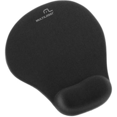 Imagem de Mouse PAD GEL Preto C/ Apoio - Multilaser