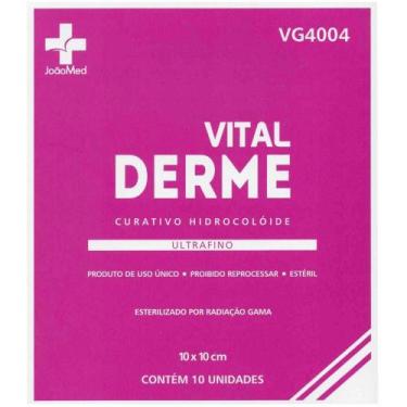 Imagem de Curativo Hidrocolóide Ultrafino Vital Derme 10x10 cm Caixa c/10 unidad