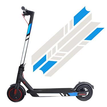 Imagem de Adesivos refletores para scooter elétrico, à prova d 'água, filme reflexivo noturno, adesivo fluorescente, adesivos de pedal de motocicleta fluorescente acessórios para XIAOMI M365 Ninebot ES1 ES2 ES3 ES4