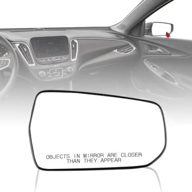 Imagem de Grterokky Vidro retrovisor direito com aquecimento compatível com Chevrolet Malibu 2016-21 de substituição do espelho retrovisor do lado do passageiro 23372270