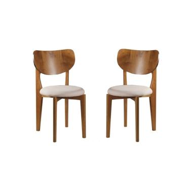 Imagem de Cadeiras Anatômica em Madeira Maciça - Hibisco - Harmonia Salas